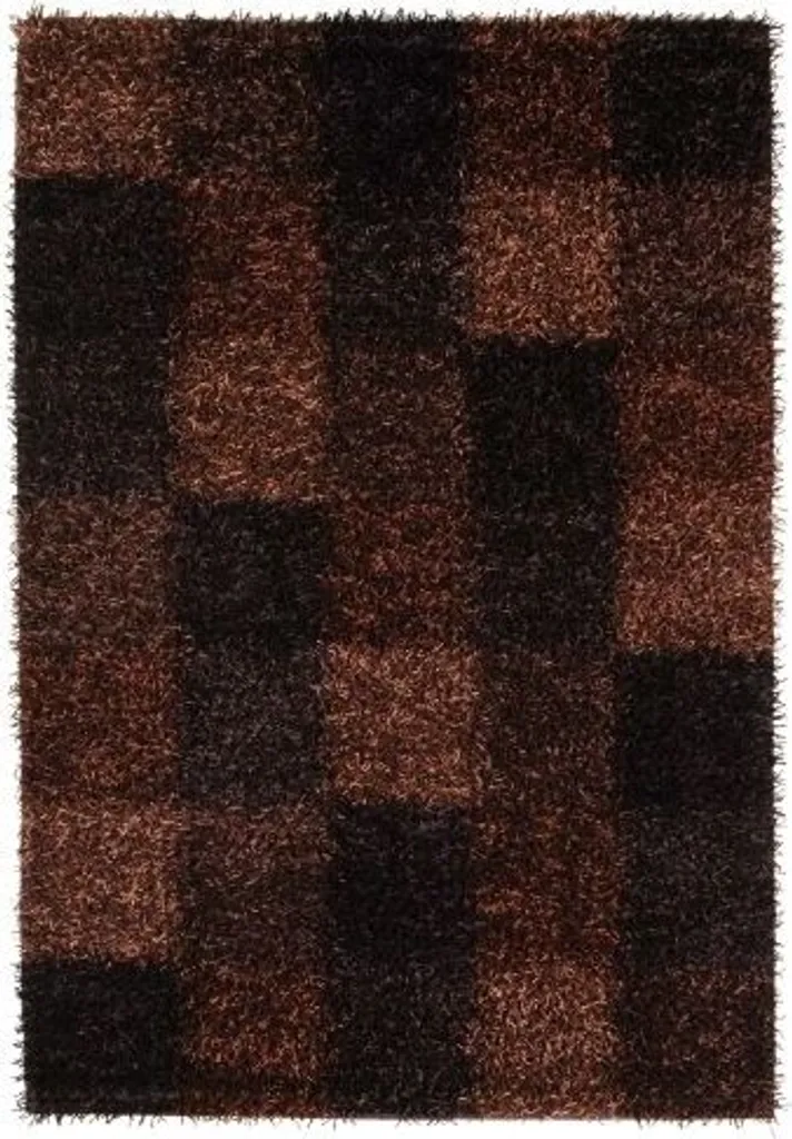 Tapis Shaggy Mali Dori 113 marron 140x200 cm - Confort Moelleux