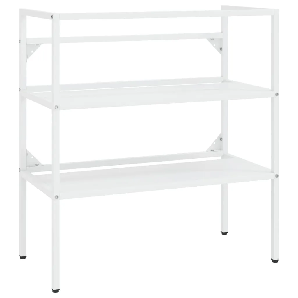 Struttura Lavabo Industriale Bianco vidaXL Ferro 79x38x83 cm - Chic