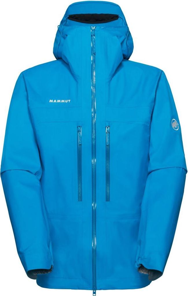 Mammut Taiss Light HS Hooded Jacket Men - Ultraleichte Hardshell für alpines Gelände, Farbe:glacier blue, Größe:XXL