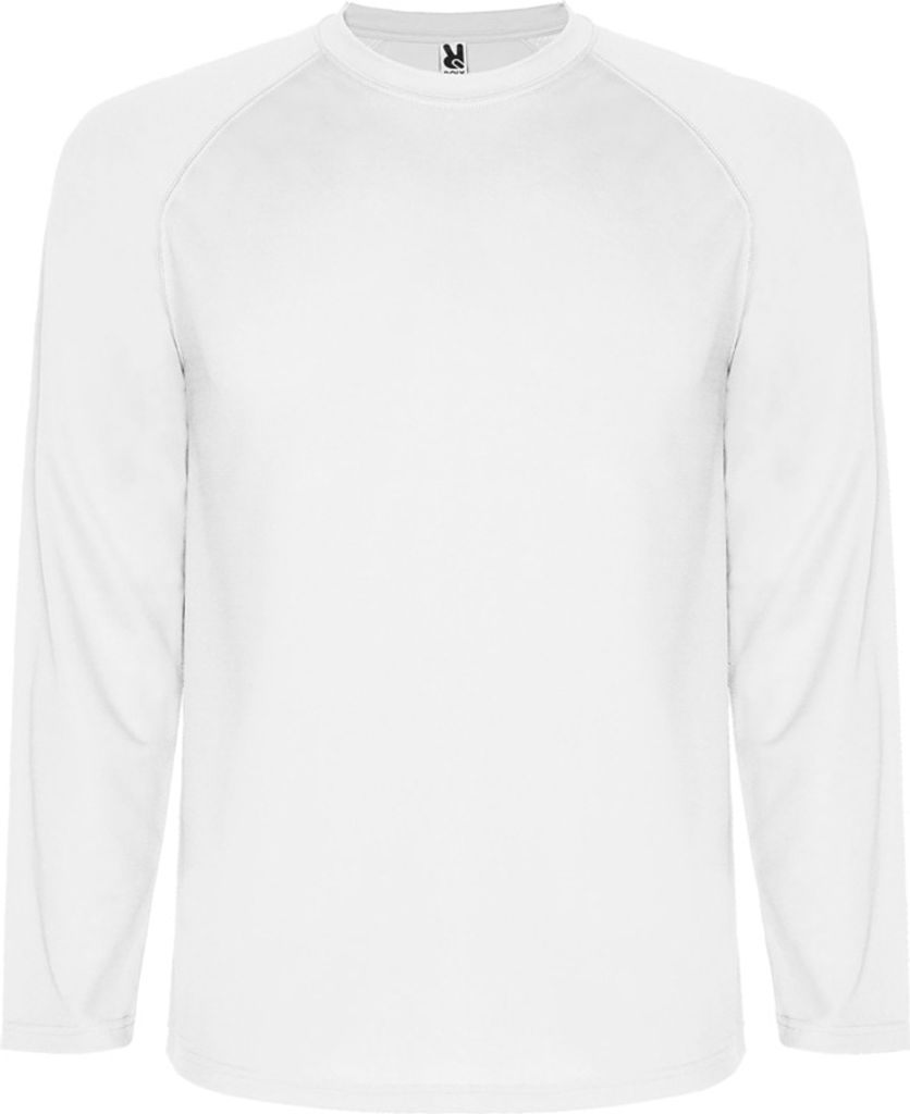 Roly - "Montecarlo" T-Shirt für Herren - Sport Langärmlig PF4574 (S) (Weiß)