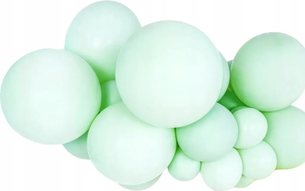 Ballons opaques crème kiwi pastel 100 unités épaisseur supérieure 12"