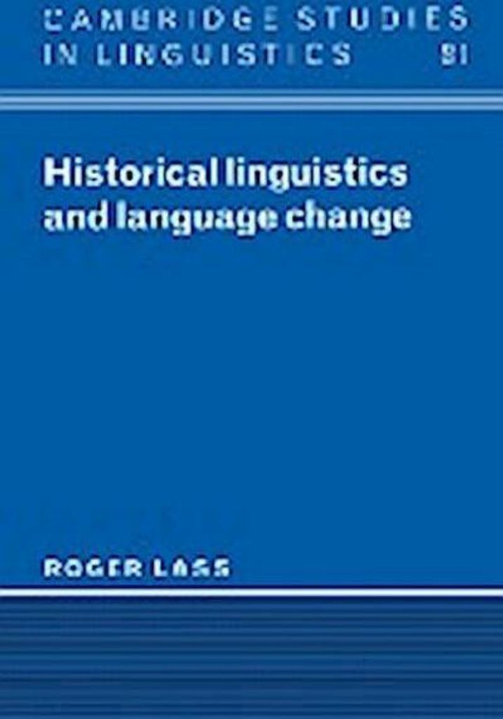Historical Linguistics and Language Change