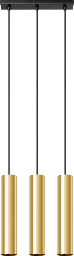 Lampadario Moderno BELLIX 3 Oro Lucido GU10 | Lumilo Design Gold