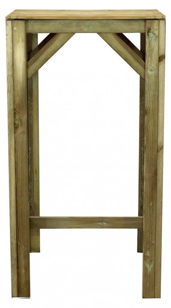 Table de bar en pin imprégné 60x60 cm résistant aux intempéries Trender