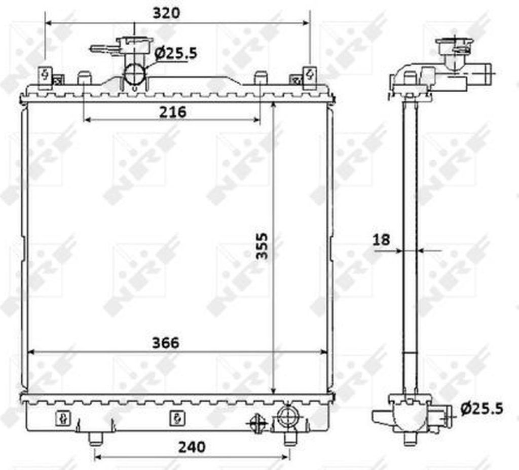 Kühler, Motorkühlung NRF 58353