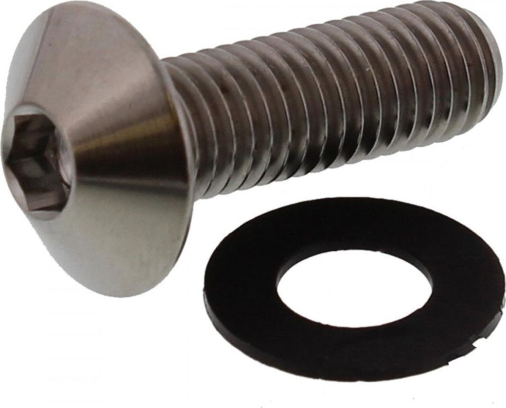 Linsenschraube JMP Bolt M8x1,25mm 25mm Titan