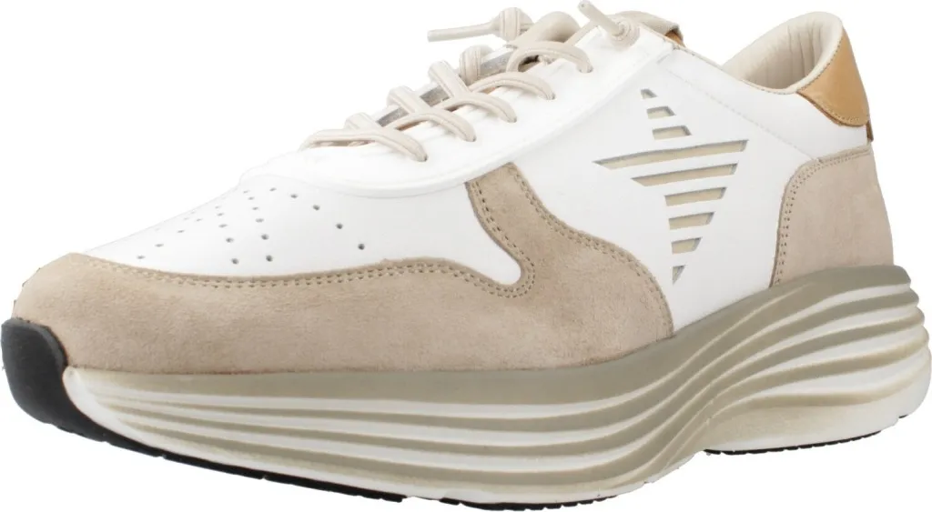 Cetti C1383 V25 Baskets Homme en Cuir Blanc - Chaussures Sport Chic Luxe