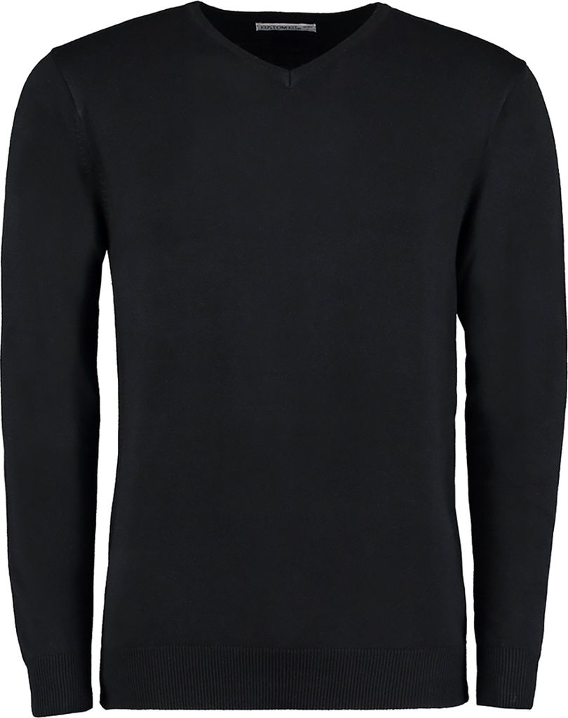 Kustom Kit Arundel Pullover mit V-Ausschnitt BC1446 (S) (Schwarz)