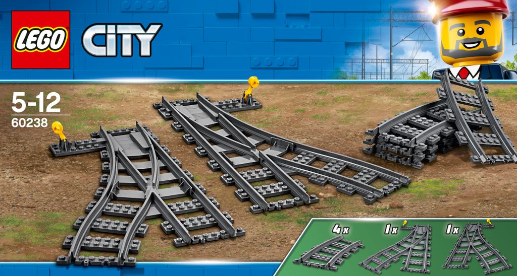 LEGO® City: Desviadores para vías de tren, 60238 Imagen del producto 