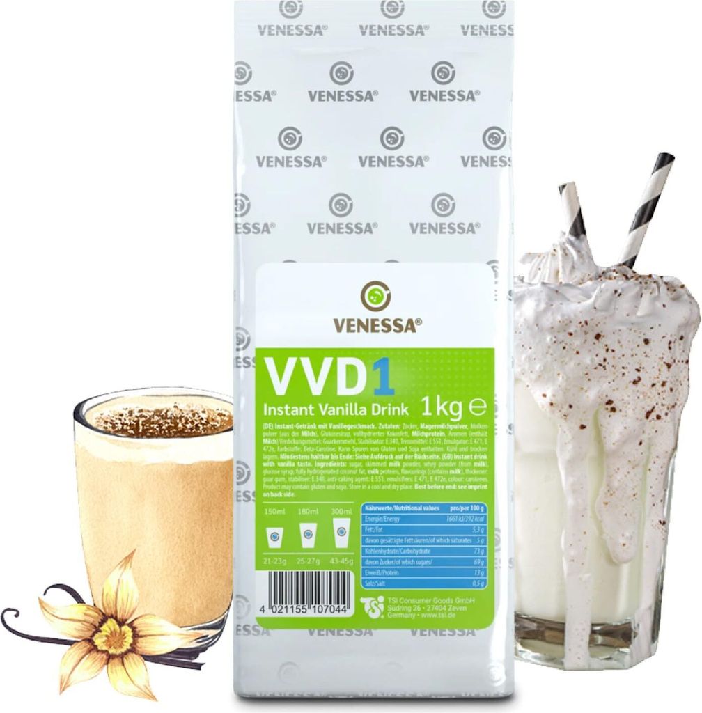 VENESSA Vanilla Drink VVD Vanilkové sušené mlieko 1 kg - Obrázok produktu 