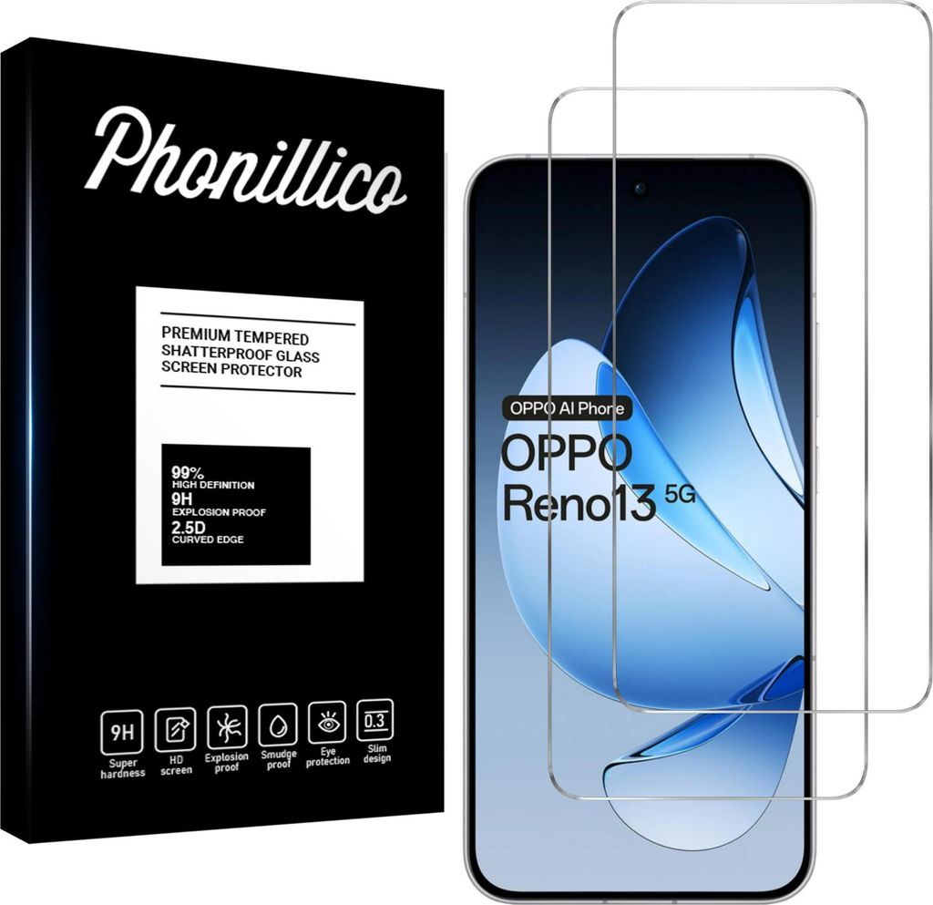 Hartglas für Oppo Reno 13 5G [2 Stück] Displayschutzfolie Produktbild 