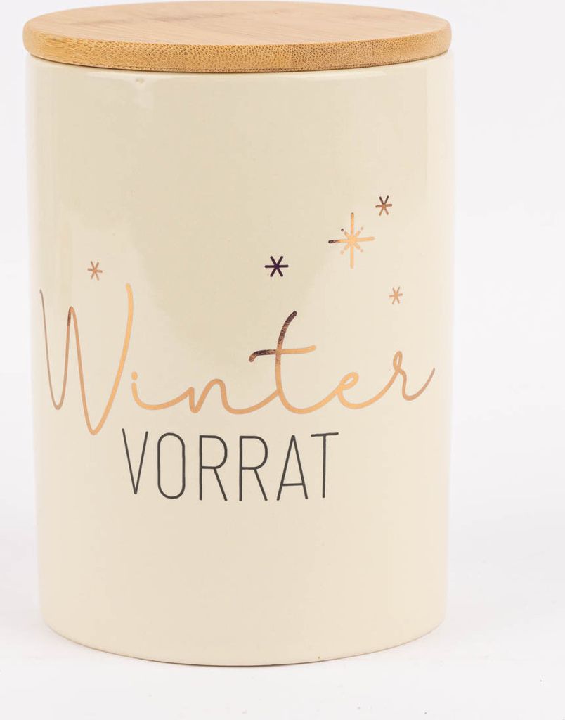 Vorratsdose D11H16 cm Kristall - Geschenkartikel - LA VIDA