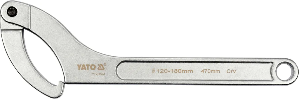 Clé à ergots articulée pour écrous 120-180 mm - Outillage de serrage