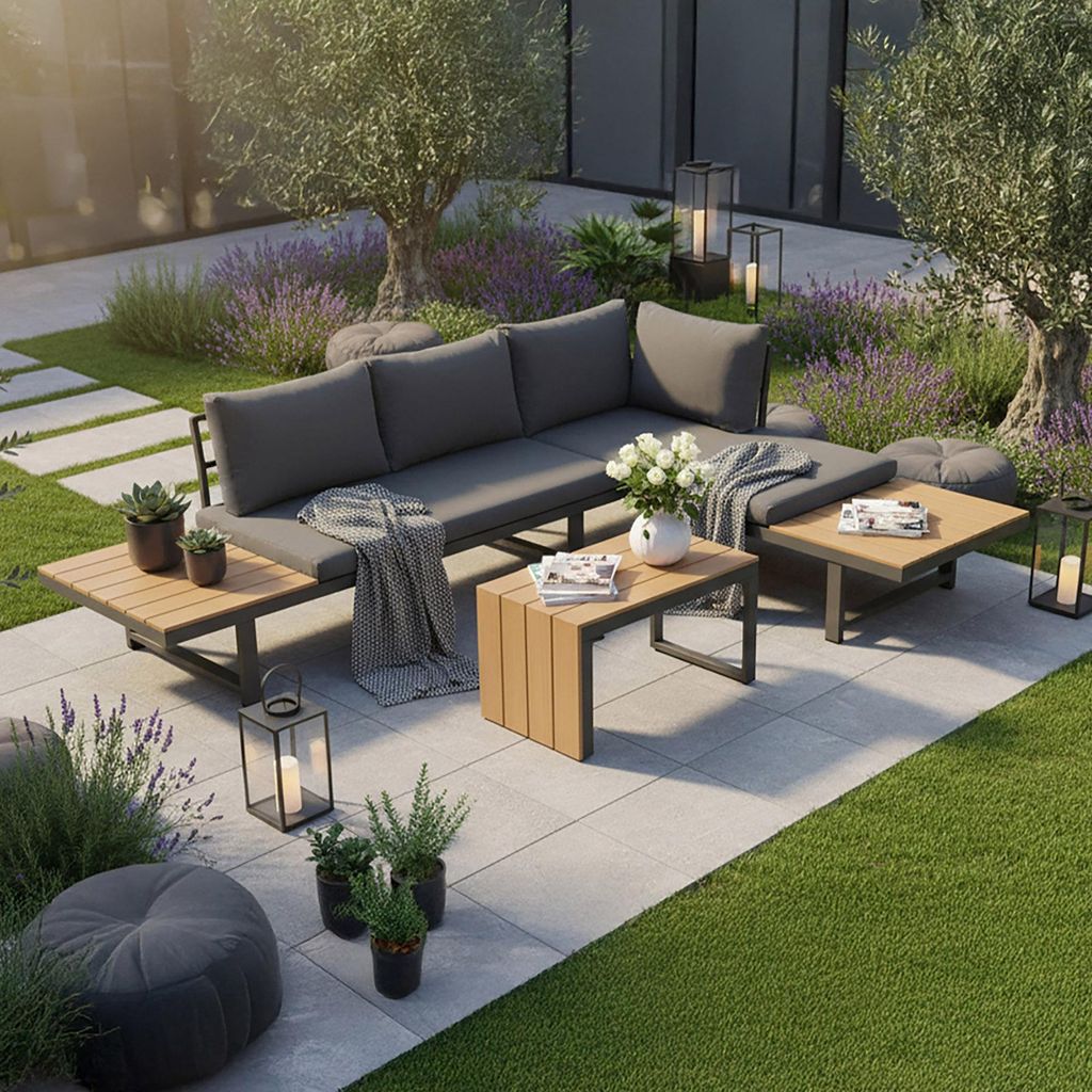 riess-ambiente Gartenmöbel Set IBIZA MODULAR LOUNGE 250cm Produktbild 