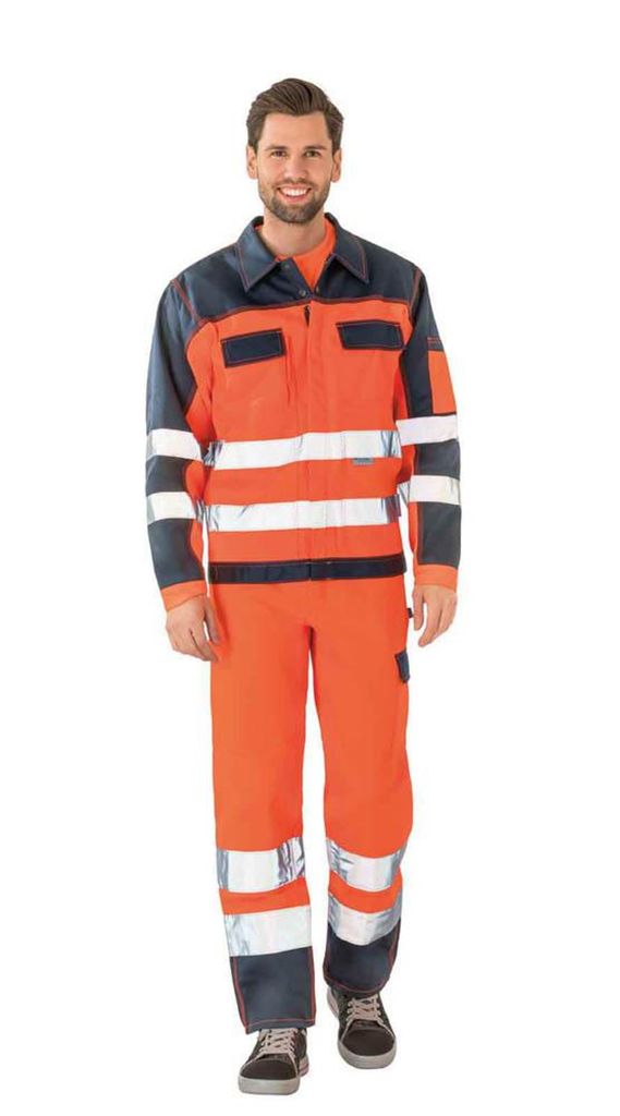 PLANAM Warnschutz Bundjacke in 3 Farben Gr. 24 - 70, Farbe:orange/marine, Größe:27 EU