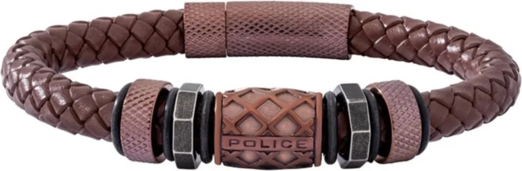 Bracelet Police PJ26458BLC02 cadeau idéal pour homme look rock urbain