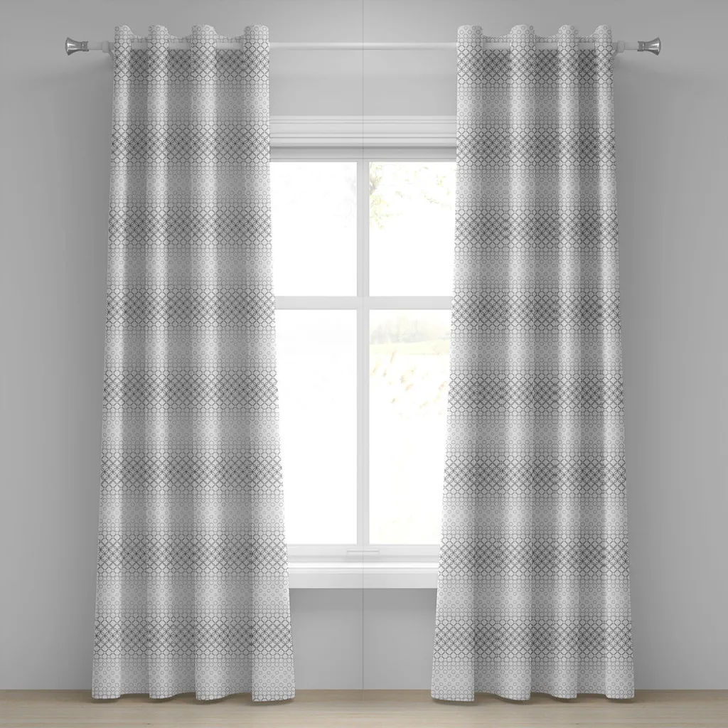 Tende Decorative ABAKUHAUS 2 Pannelli 280x175 | Motivi Ovali Retrò