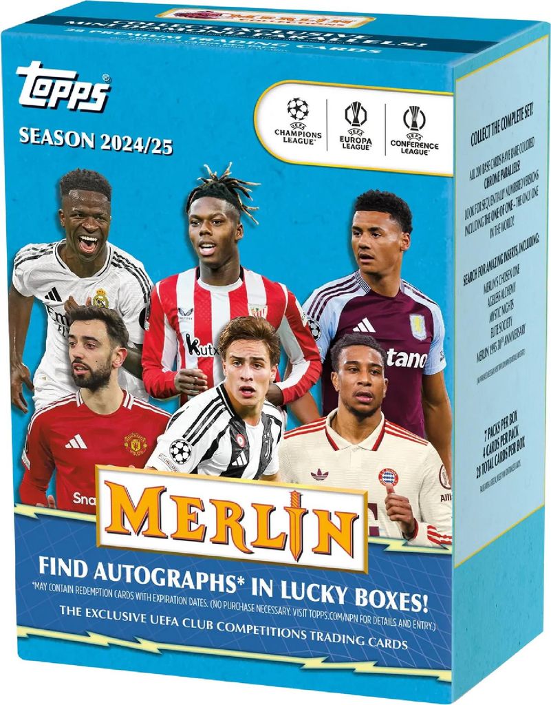 Topps 2024/25 Merlin Chrome UEFA -1 Value Box Image du produit 