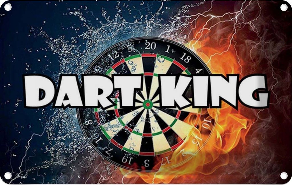 vianmo Blechschild 20x30 cm Darts Dart King Sport Hobby