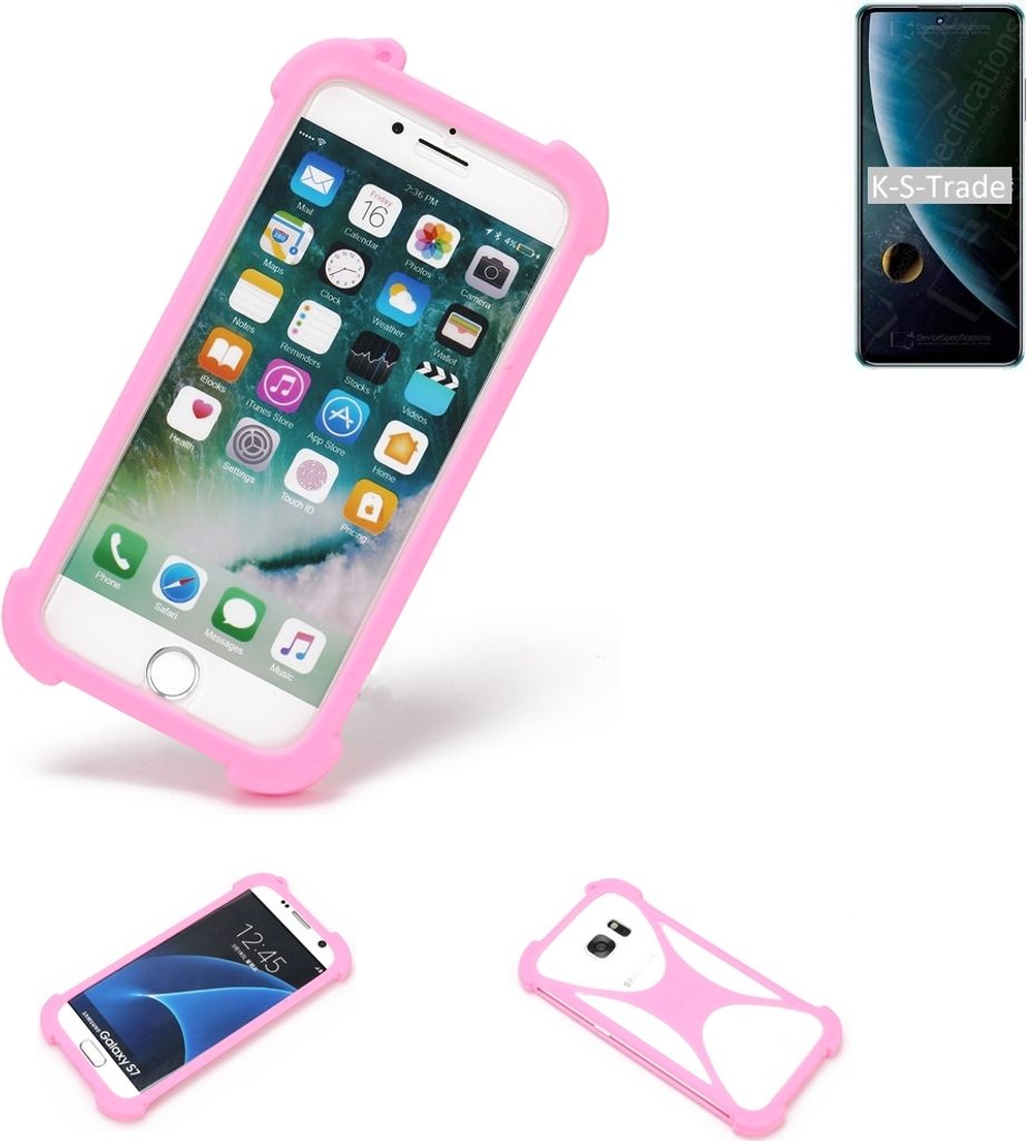 K-S-Trade Handy Hülle kompatibel mit ZTE Blade V30 Schutz Hülle Bumper Silikon Schutz Hülle Cover Case Silikoncase Silikonbumper TPU Softcase