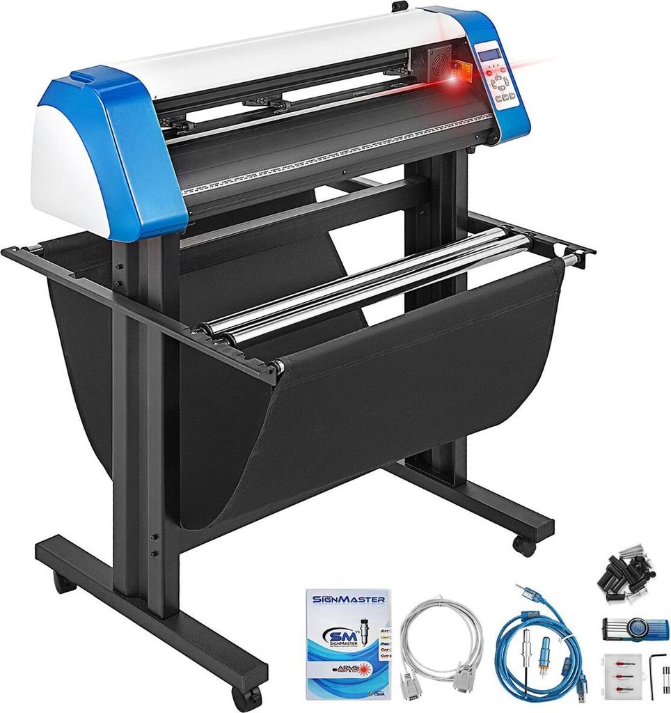 34-Inch Semi-Automatic Contour Vinyl Cutter Plotter Manual Positioning