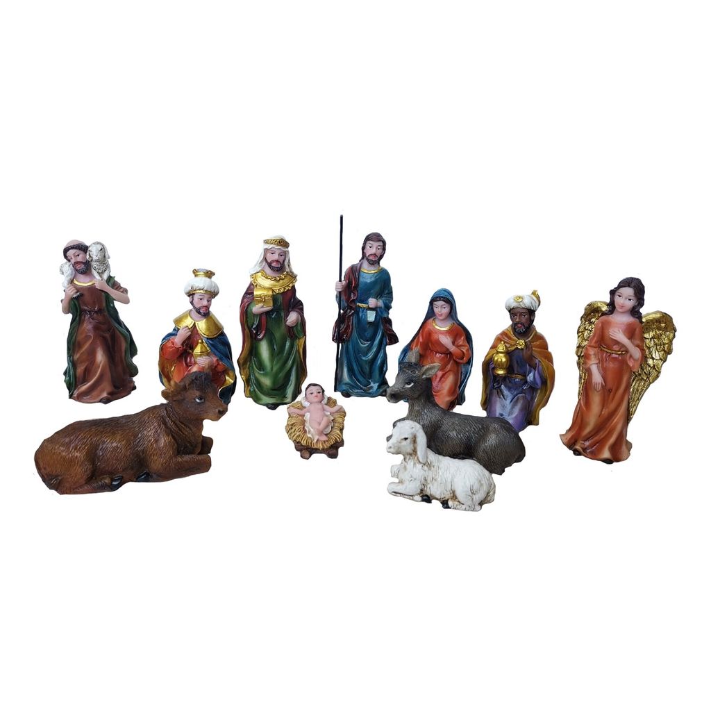 Krippenfiguren 3 teiliges Set Krippe Weihnachten Grösse bis 8,7cm 