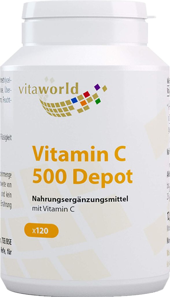 Vitaworld Vitamin C 500 Depot Kapseln, 120 St. Kapseln Produktbild 