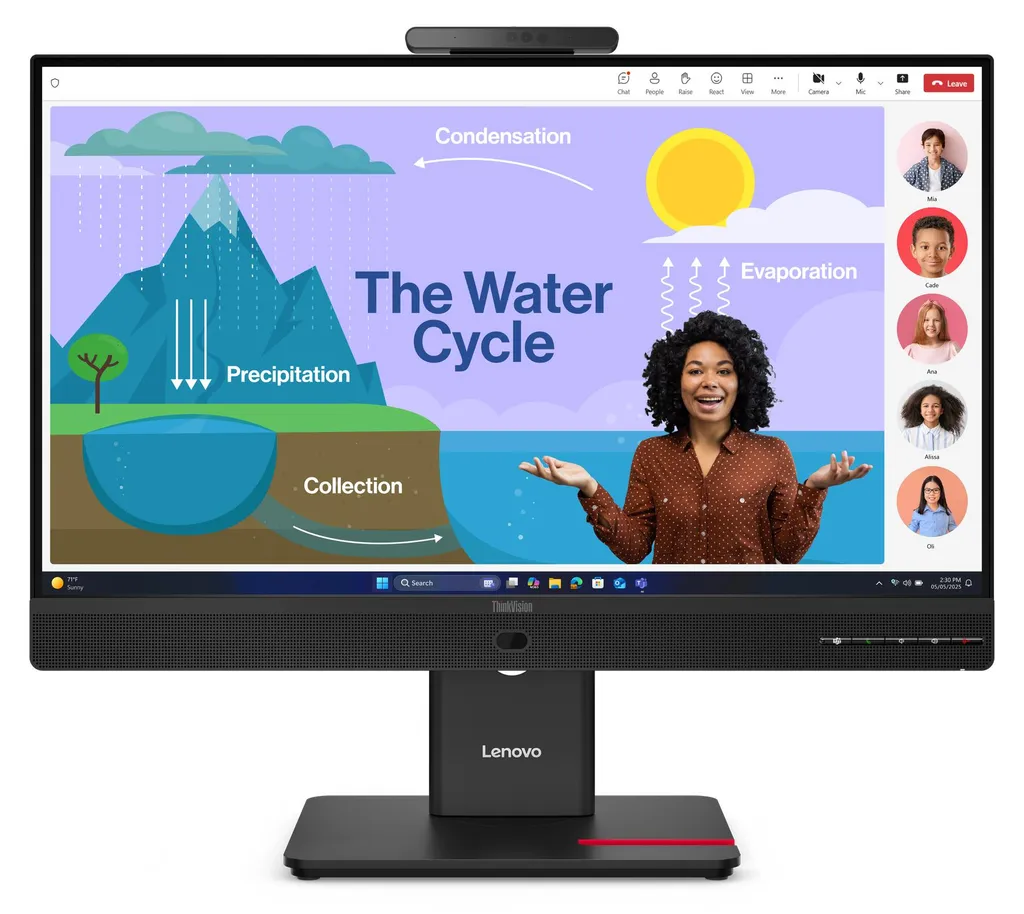 Moniteur de Bureau Lenovo ThinkVision T24D-4v 23.8" pour Télétravail FHD