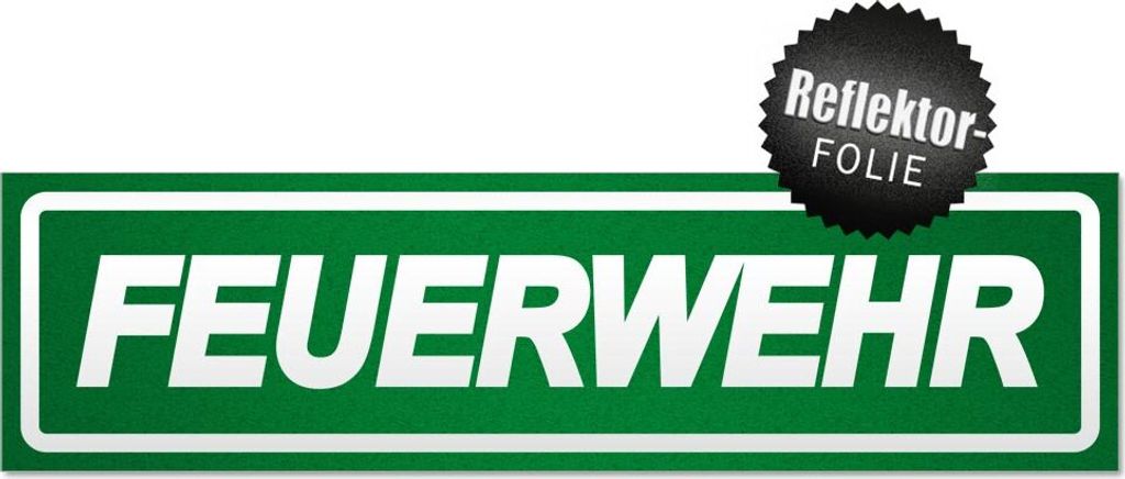 Feuerwehr Motiv 3 invertiert Magnetschild Schild magnetisch