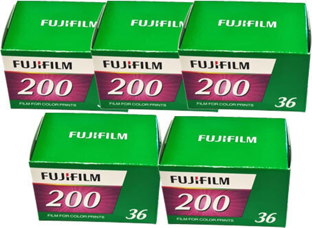 5 x Fujifilm 200 EC EU 36EX Speed Film