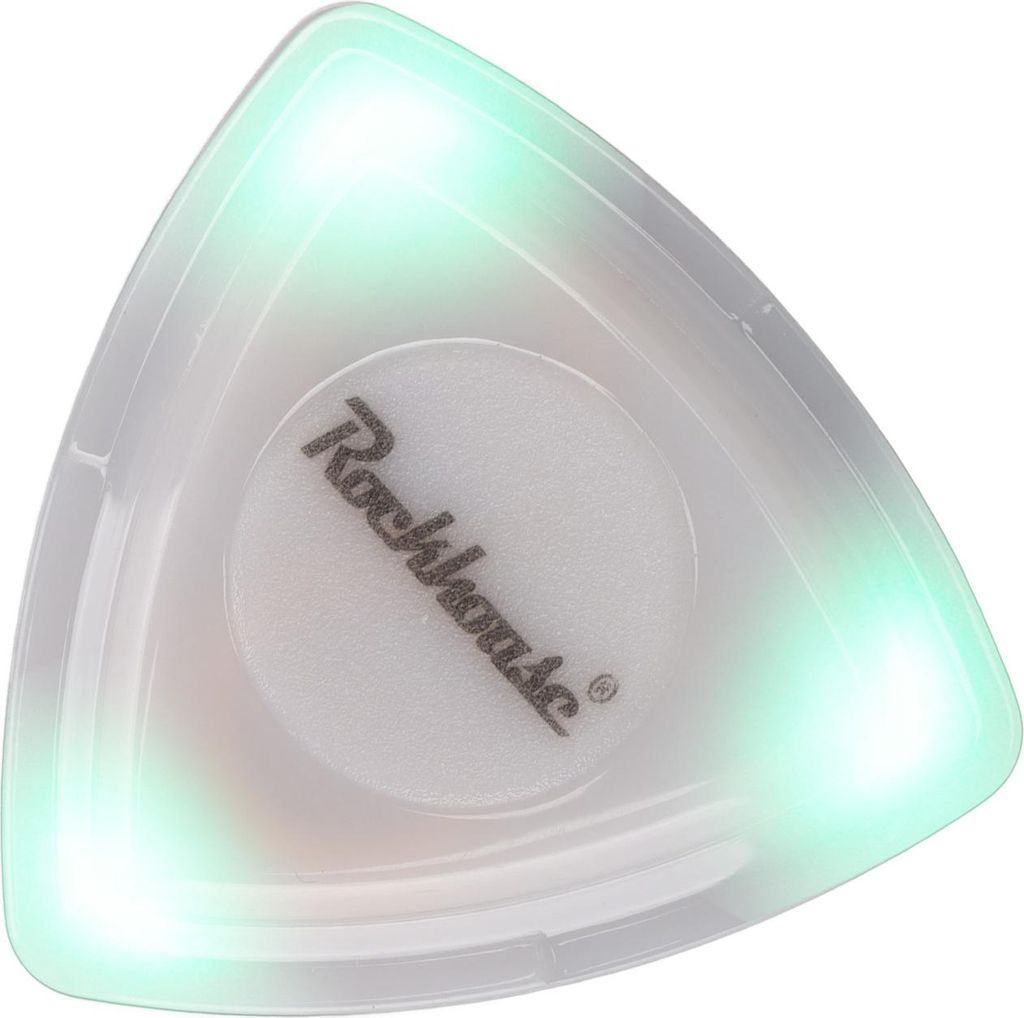 Leuchtendes Gitarrenplektrum mit hochempfindlicher LED-Beleuchtung Ersatz-Gitarrenplektrum mit Batterie, grün