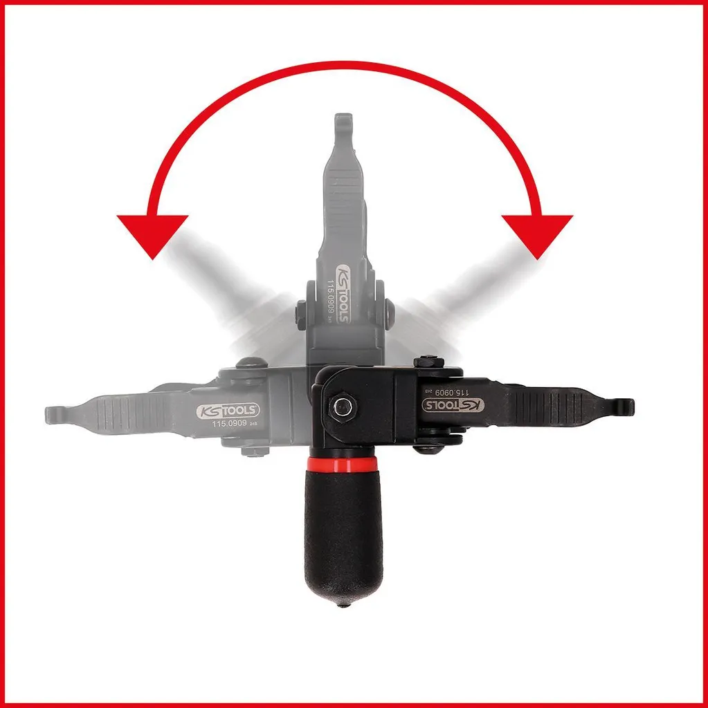 KS-Tools 115.0909 Outil de Déverrouillage Raccords Rapides Pivotant - 4