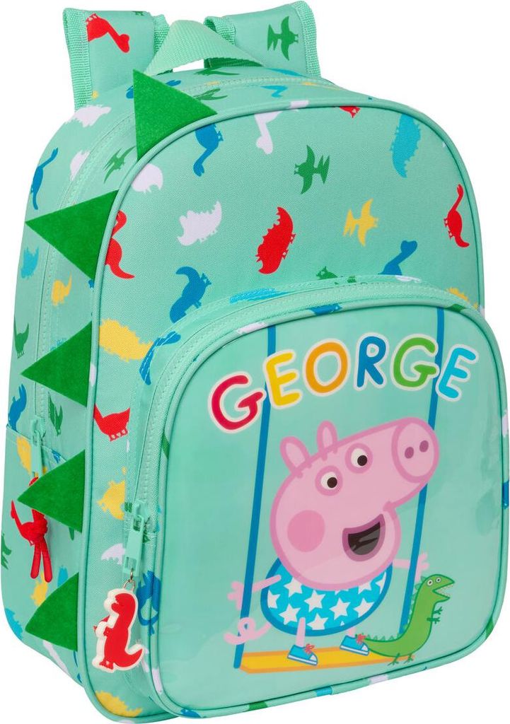 Mochila Escolar Peppa Pig George Menta 26 x 34 x 11 cm