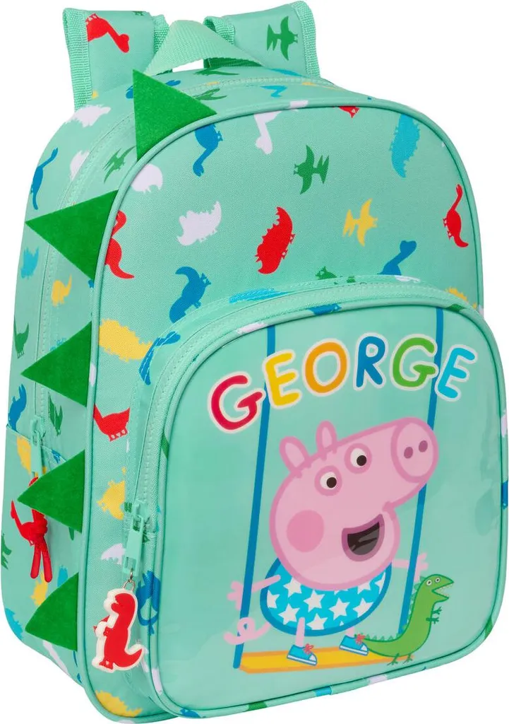 Sac goûter maternelle Peppa Pig George vert - Idéal sortie et école