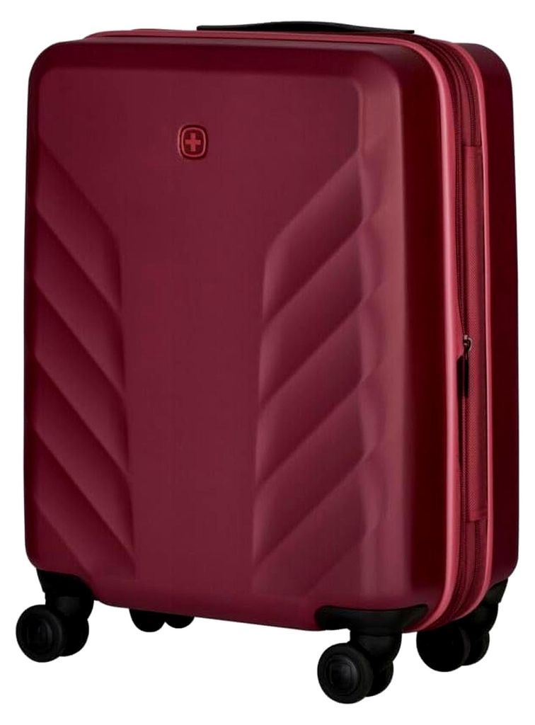 Motion Carry-On Hartschalenkoffer, Handgepäck, Trolley, 36 (43) l, Sicherheitsschloss, Damen Herren, Reisen Urlaub, Rot, 612548