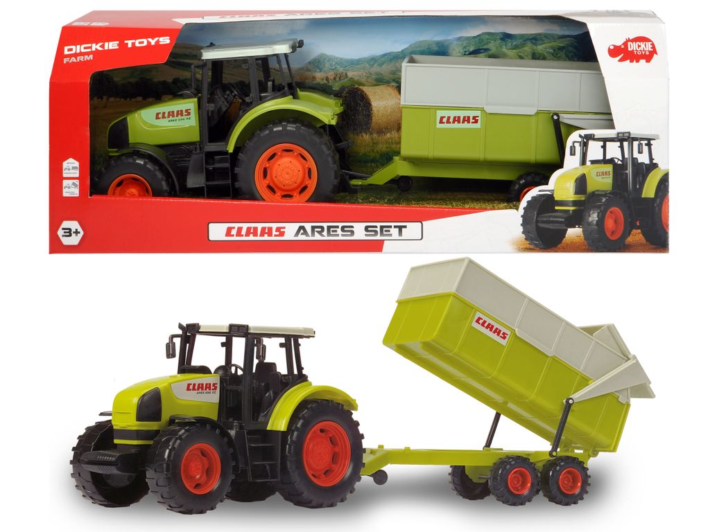 57 cm Traktor mit Kipper Dickie Toys 203739000 CLAAS Ares Set 