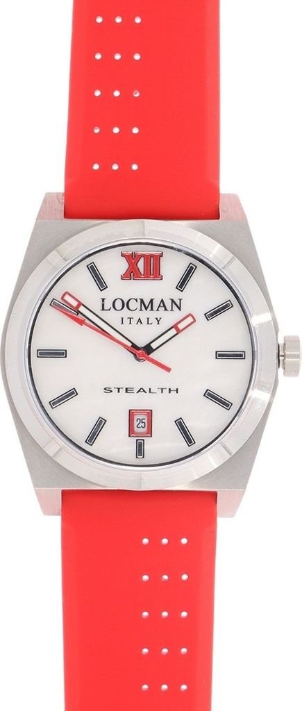 020300MWFRD0SIR Italy Damenuhr Stealth rot Ref. 0203 stilvolle Eleganz aus Italien Locman