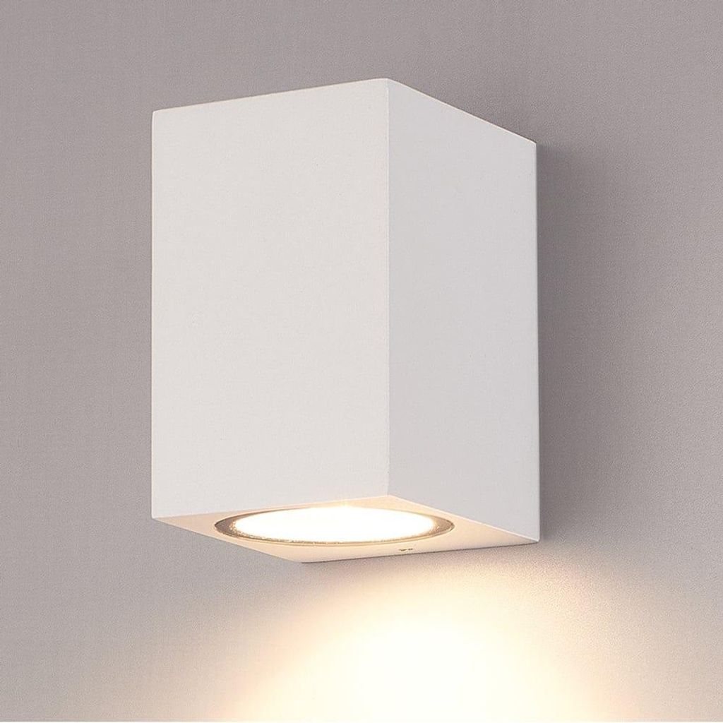 hoftronic LED-Wandleuchte 4W 345lm 2700K IP65 Weiß Downlight