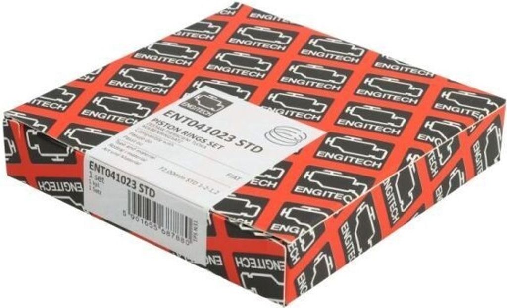 ENGITECH ENT041023 STD Kolbenringsatz Kolbenringe für FIAT PANDA (169) GRANDE PUNTO (199) PUNTO EVO (199) PUNTO (199) Doblo Cargo (223) Doblo Kombi