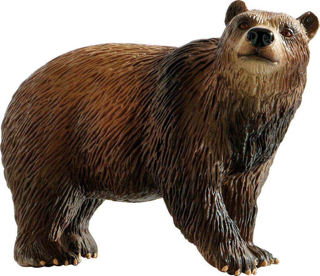 Bullyland Spielfigur Braunbär - handbemaltes Tier-Spielzeug