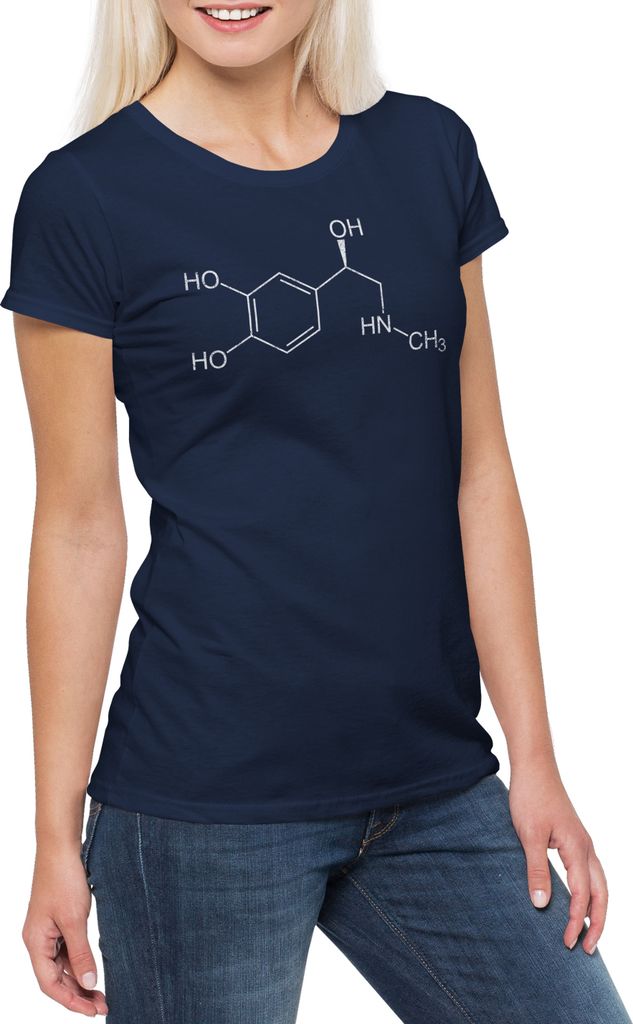 Urban Backwoods Adrenalin Molecule Lifting, Damen T-Shirt, Farbe: Navy, Größe: 3XL