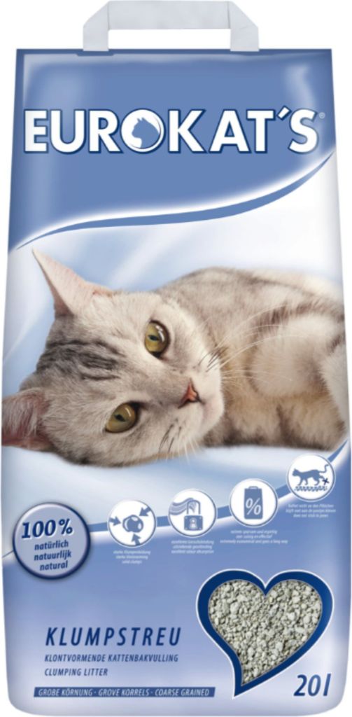 Eurokats 20L Klumpstreu blau Papierbeutel