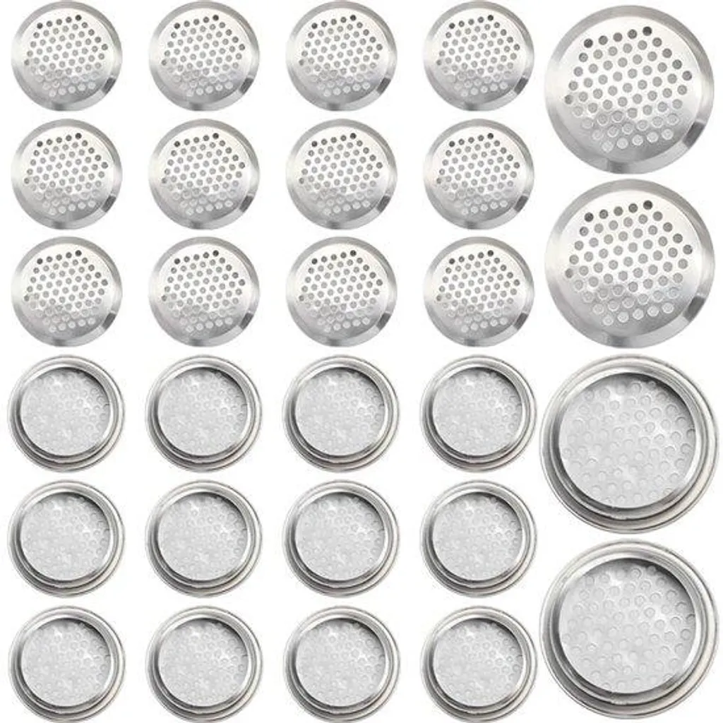 Grilles de réglage pour ventilateur 53 mm en acier - Lot de 30 pièces
