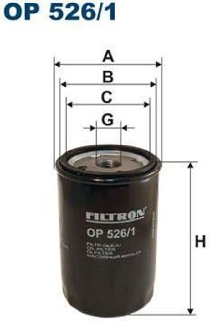 Filtr oleju FILTRON OP 526/1 Zdjęcie produktu 