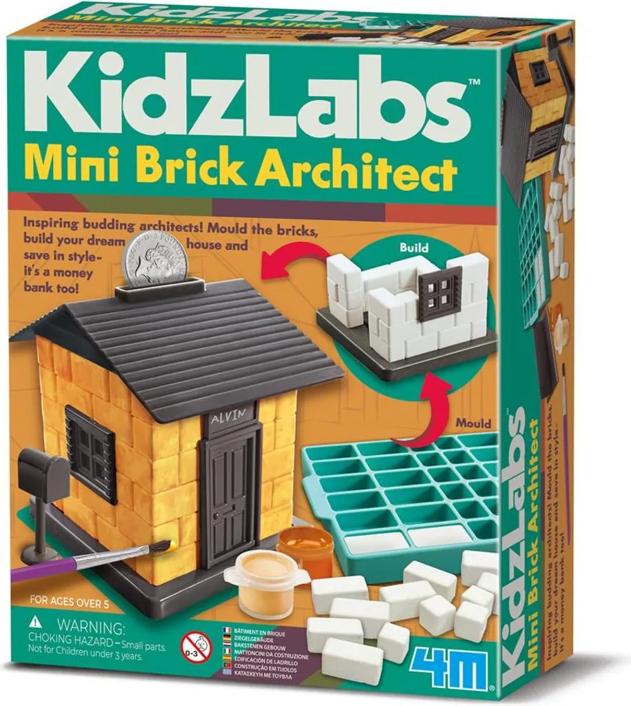 4M Architecture Set de Jeu Mini-briques Kit de Construction Créatif