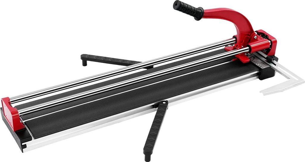 Manueller Fliesenschneider - 800F - 80 cm Schnittlänge - Schneidrad YG96 aus Wolframlegierung - Infrarot-Führung - Doppelschiene - Für Keramik &...