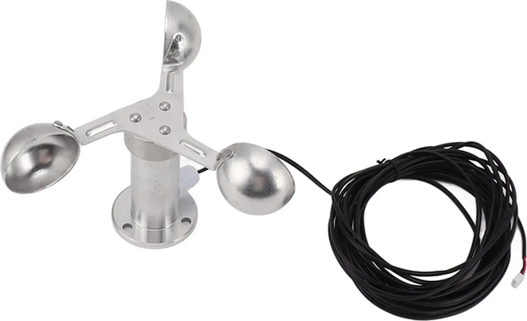 Anémomètre 3 tasses robuste avec signal de surveillance 0-3,8V DC