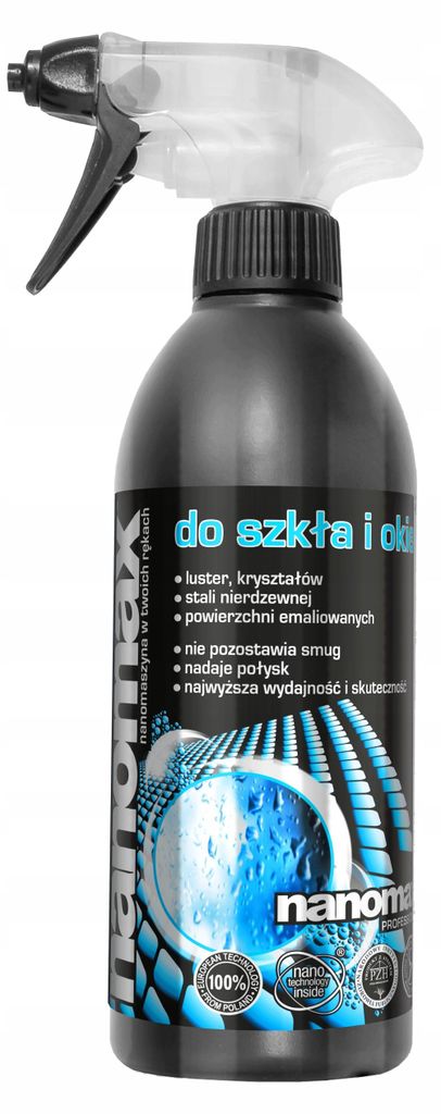 NANOMAX 5903240901906, 500 ml, Spraydose, Schwarz, Glas, Produktbild 