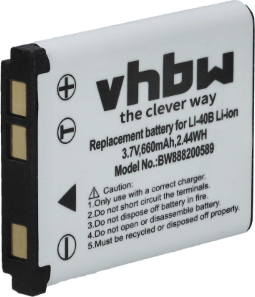 vhbw Akku kompatibel mit Instax 90 Mini Neo Classic Kamera (660 mAh, 3,7 V, Li-Ion)