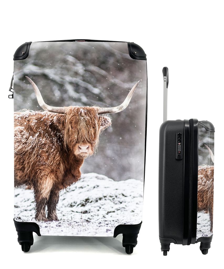 MuchoWow® Koffer Handgepäck Trolley Rollkoffer Kleine Produktbild 